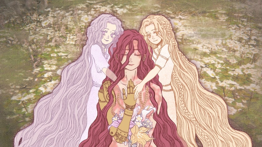 malenia blade of miquella, miquella, and st. trina (elden ring and 1 more) drawn by amskii201