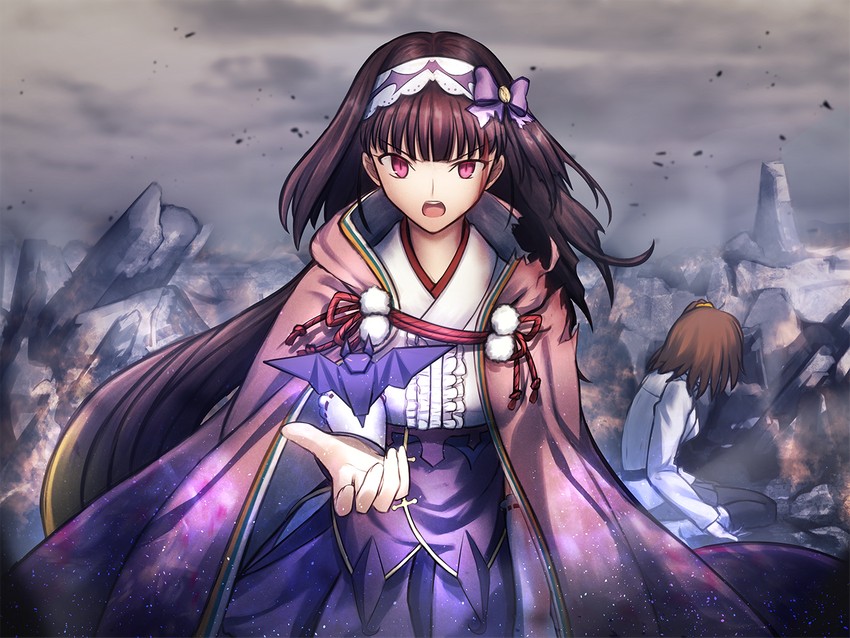 fujimaru ritsuka and osakabehime (fate and 1 more) drawn by shoori_(migiha)