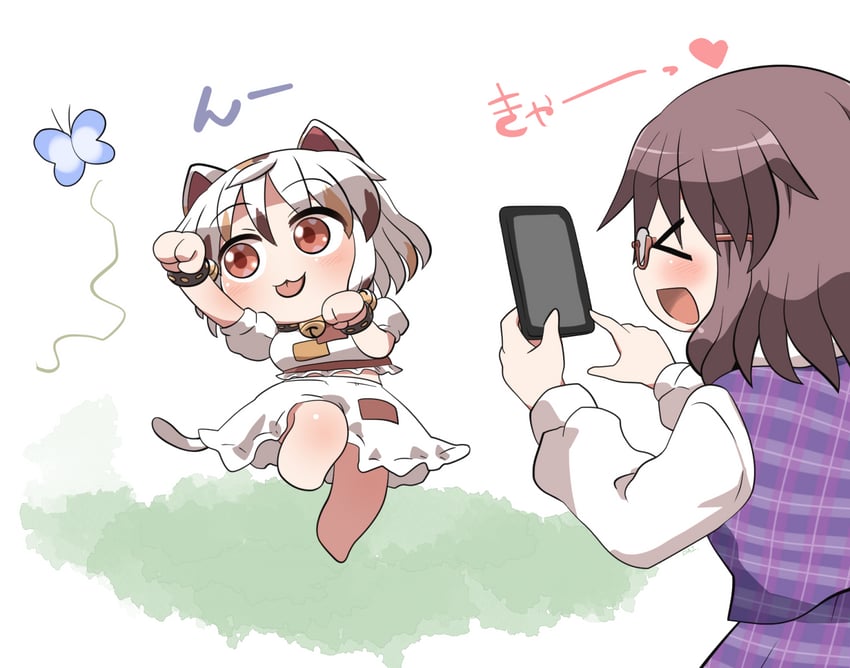 usami sumireko and goutokuji mike (touhou) drawn by rokugou_daisuke
