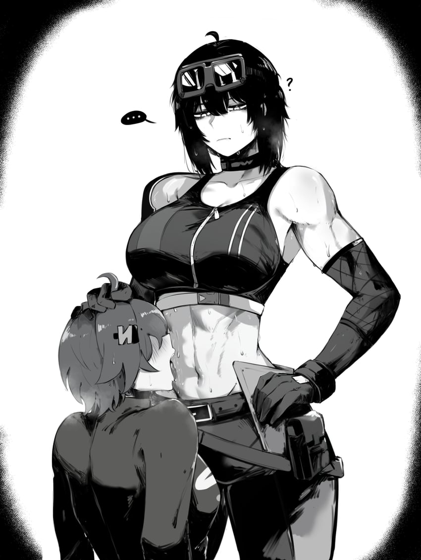 belle and grace howard (zenless zone zero) drawn by masoq