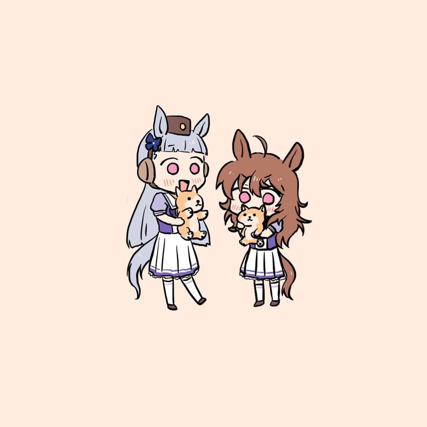 gold ship and nakayama festa (umamusume) drawn by aimai_(luckyfive)