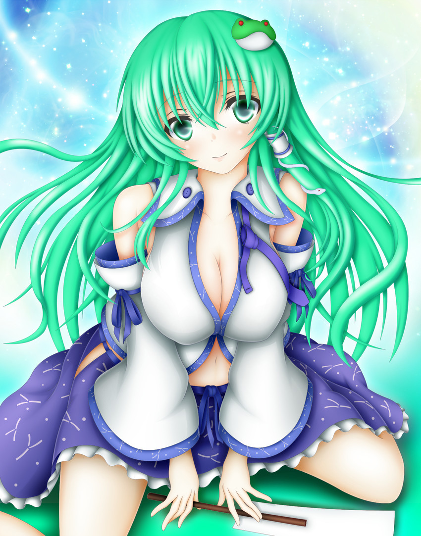 kochiya sanae (touhou) drawn by sturm_(arowana_kingyo)