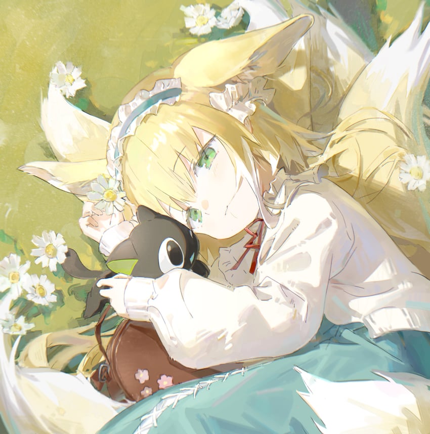 suzuran and luo xiaohei (arknights and 1 more) drawn by yuyin_(uzrv7533)