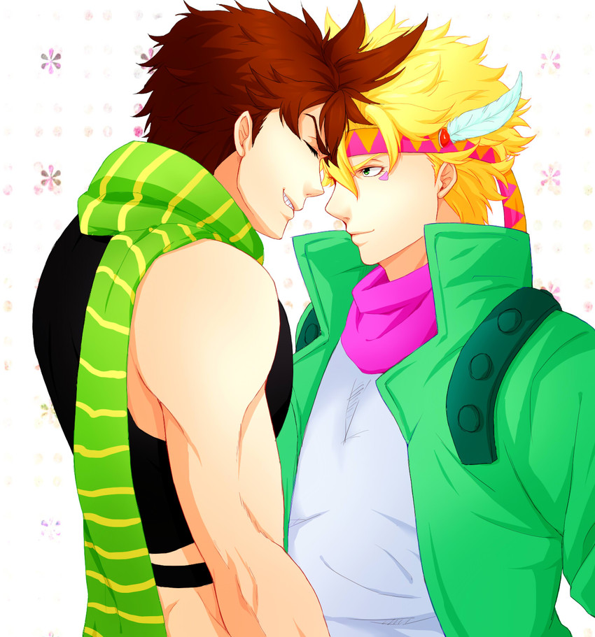 joseph joestar and caesar anthonio zeppeli (jojo no kimyou na bouken and 1 more) drawn by xxkrm