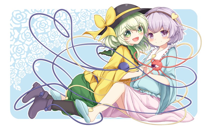 komeiji koishi and komeiji satori (touhou) drawn by kurenaiattack