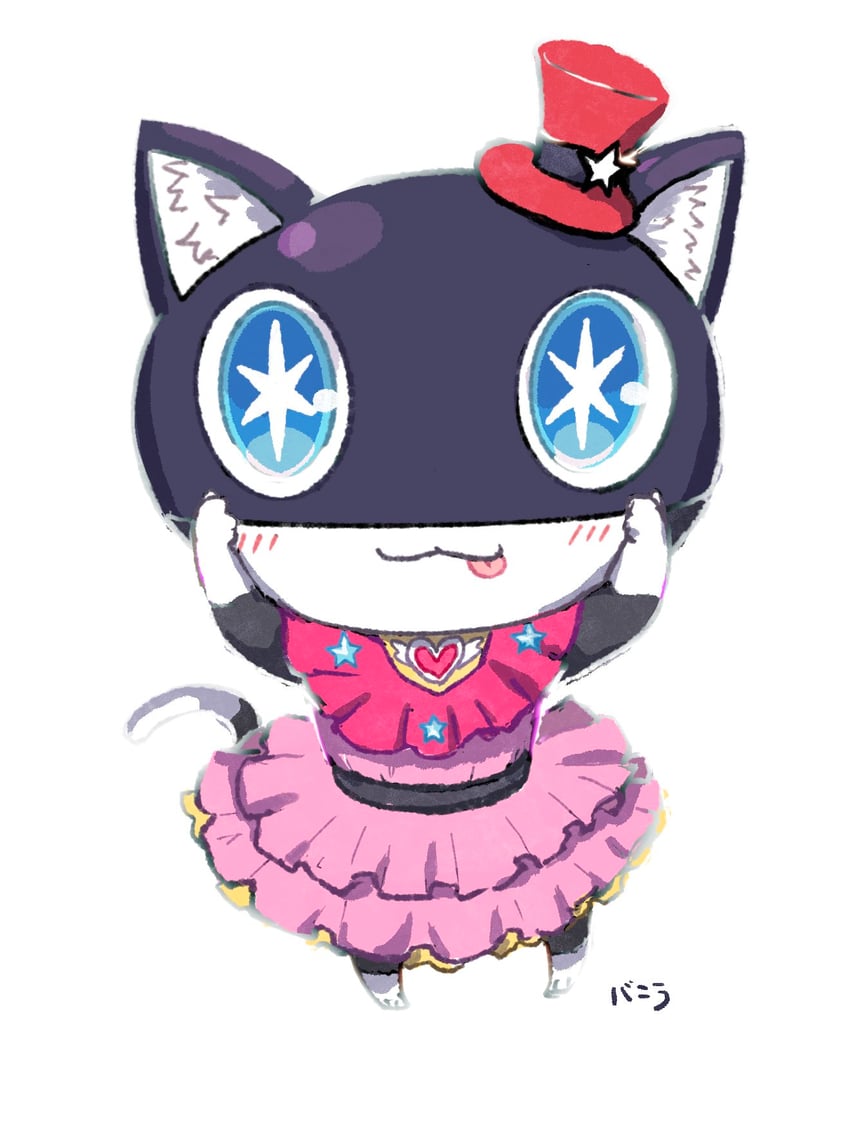 hoshino ai and morgana (persona and 2 more) drawn by pajwjgm