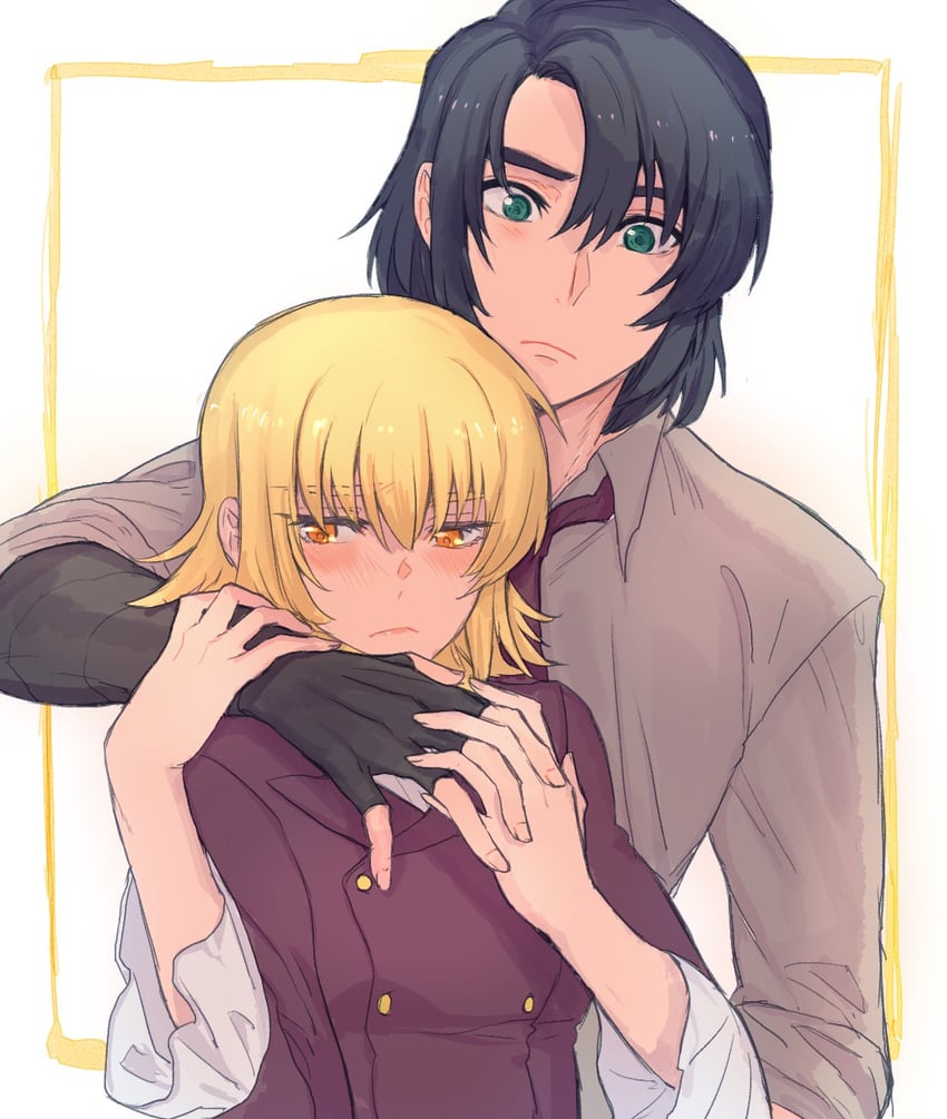 cagalli yula athha and athrun zala (gundam and 2 more) drawn by kimi88407604