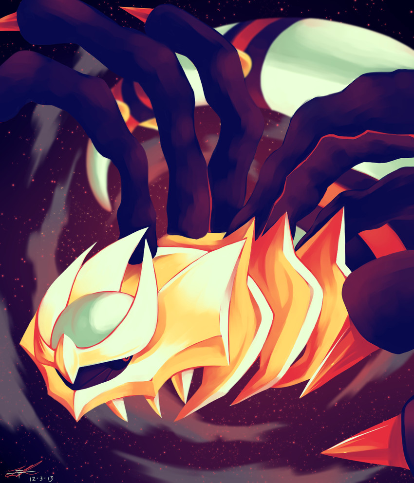 giratina (pokemon) drawn by rock-bomber