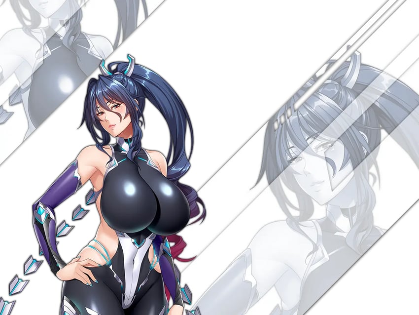 uehara rin and hien (taimanin and 2 more) drawn by fei_(maidoll)
