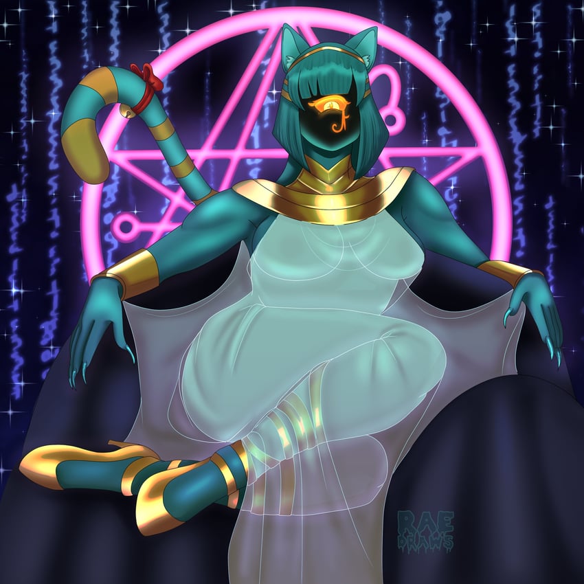 nyanlathotep (cthulhu mythos and 1 more) drawn by raedraws_things