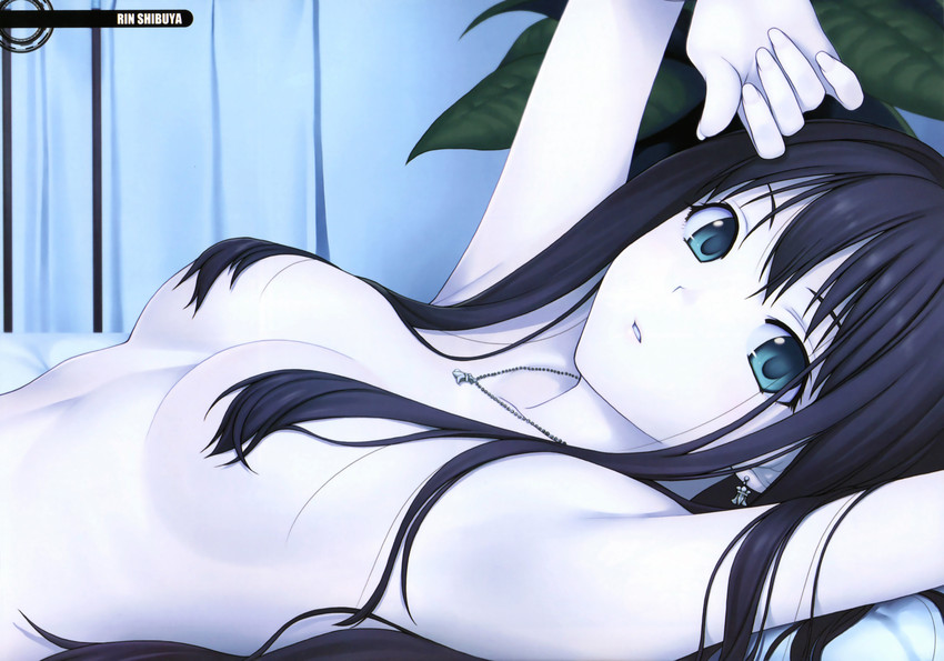 Sexy black hair anime girl