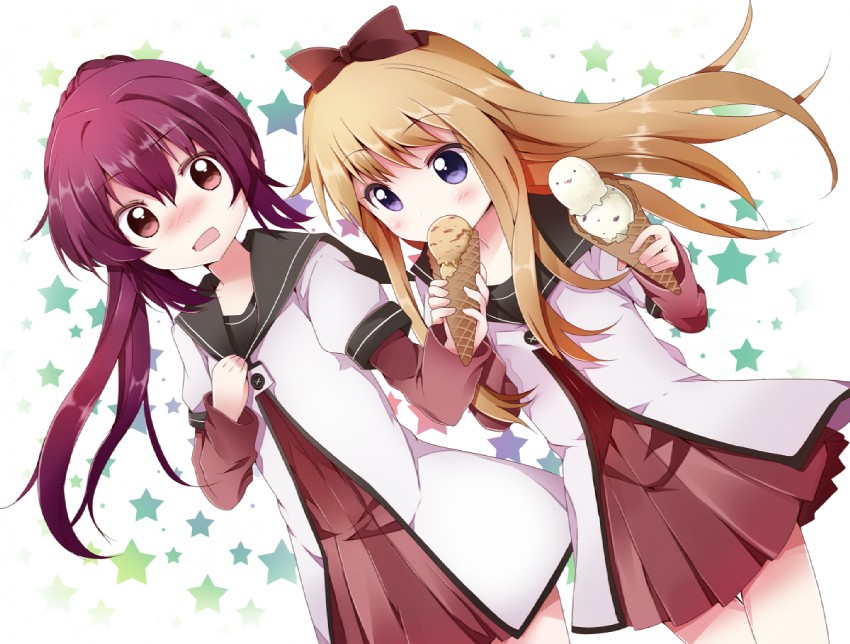 toshinou kyouko and sugiura ayano (yuruyuri) drawn by mishima_kurone
