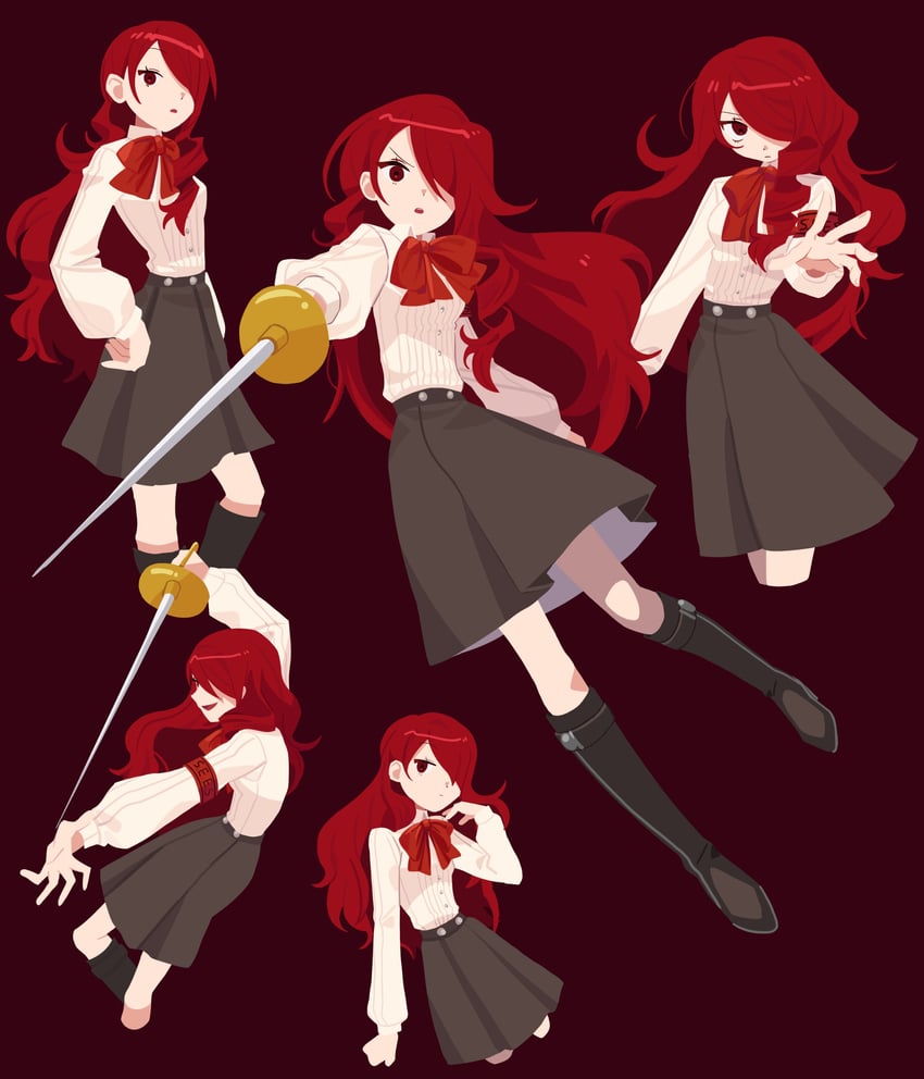 kirijou mitsuru (persona and 1 more) drawn by yomyompi