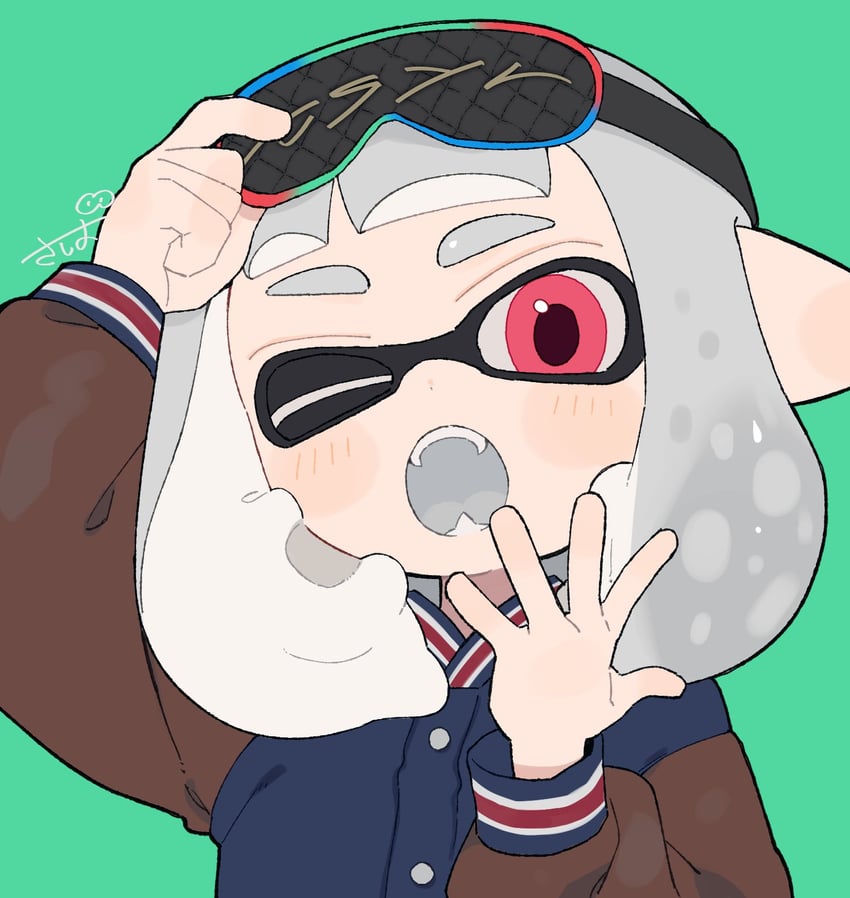 inkling player character and inkling girl (splatoon) drawn by sabata_saba