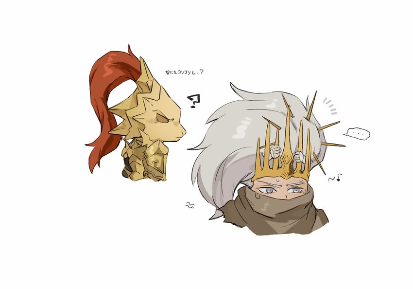 dark sun gwyndolin, nameless king, and dragon slayer ornstein (dark souls and 2 more) drawn by zunkome