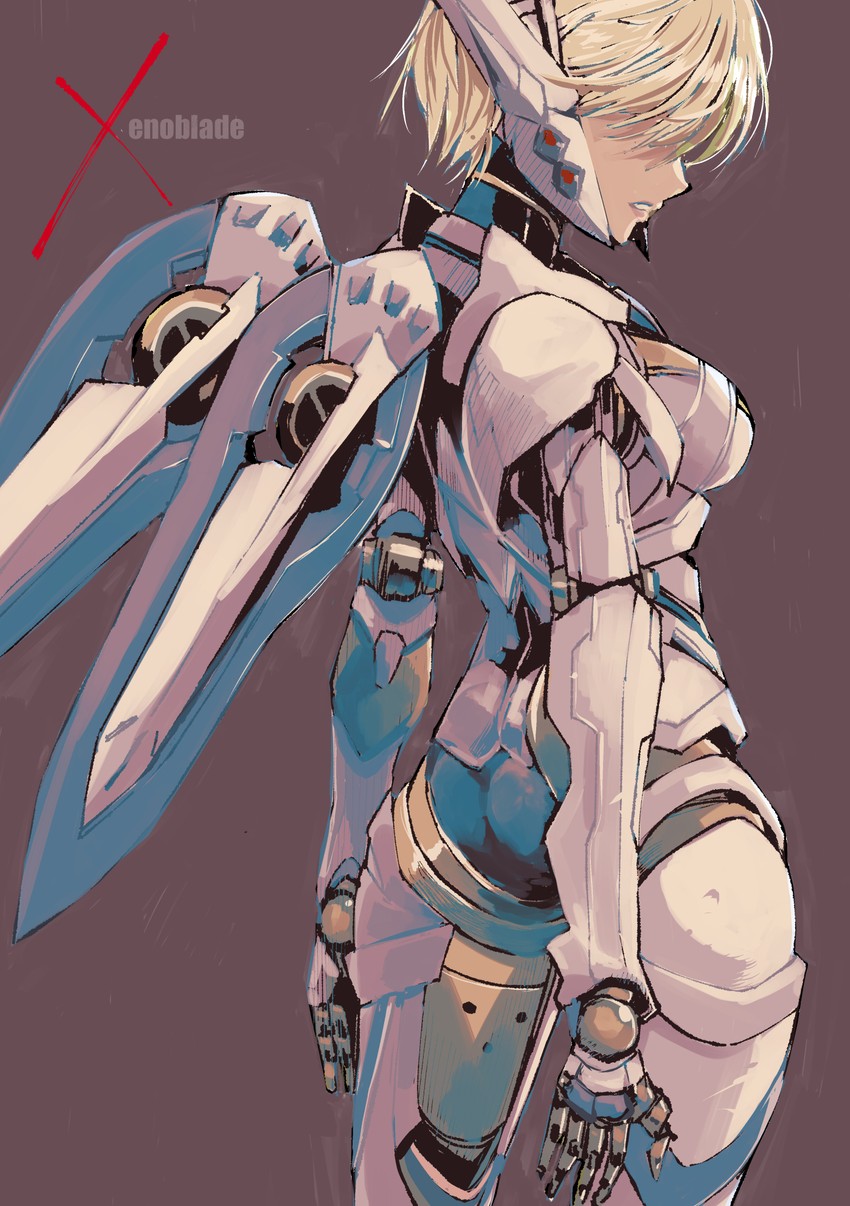 fiora and mecha-fiora (xenoblade chronicles and 1 more) drawn by muramasa_mikado