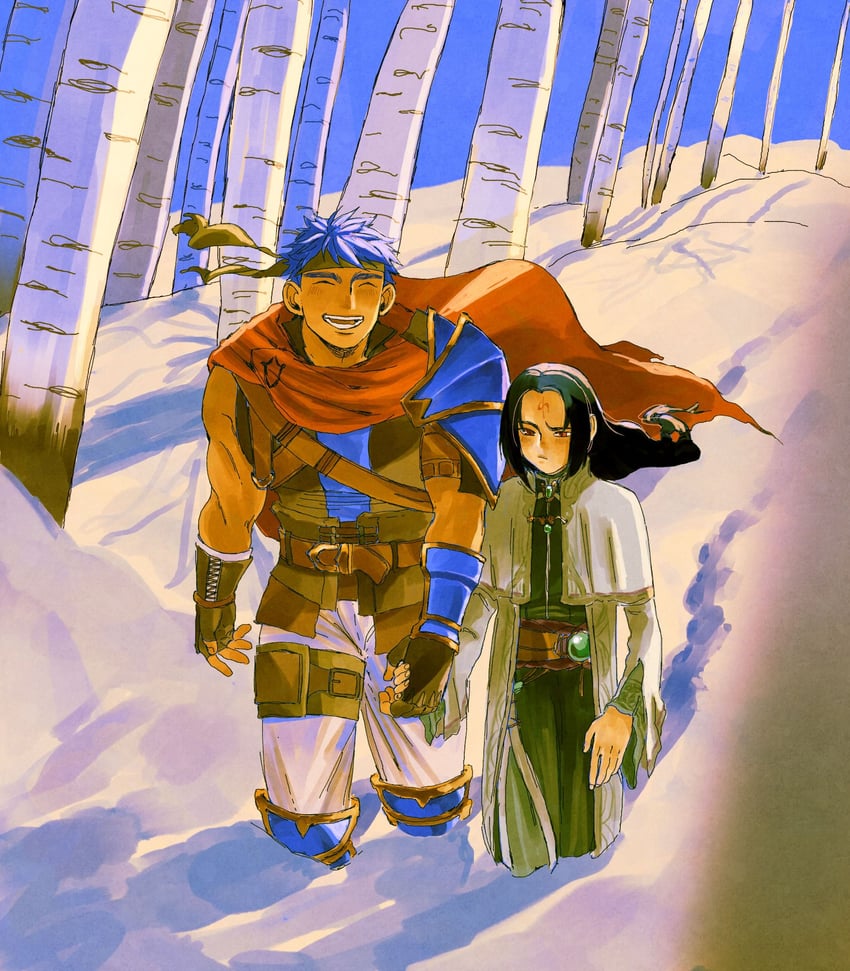ike and soren (fire emblem and 1 more) drawn by taxkha