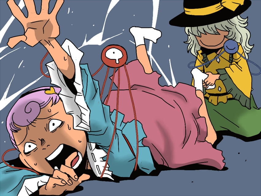 komeiji koishi and komeiji satori (touhou) drawn by onikobe_rin