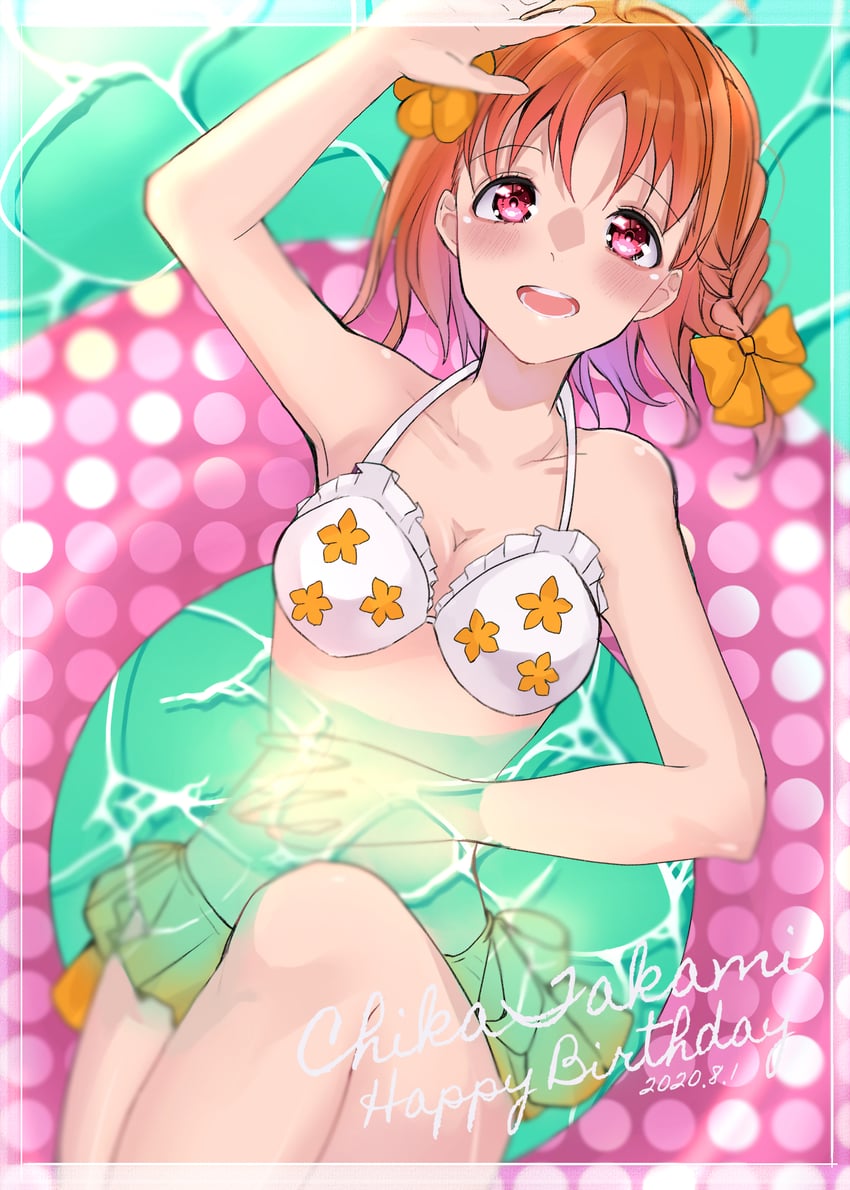 takami chika (love live! and 1 more) drawn by maple_(maplesiroop)