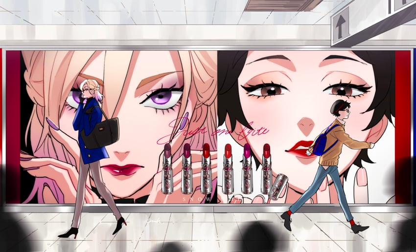 vil schoenheit and neige leblanche (twisted wonderland) drawn by ttsstt_mihe