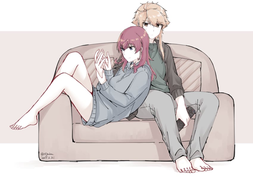 shidou maki and konohana suzuka (toji no miko) drawn by jouhou