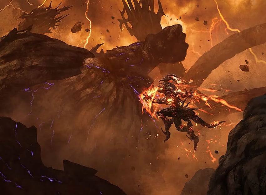 ifrit, titan, and titan lost (final fantasy and 2 more) drawn by gal_or