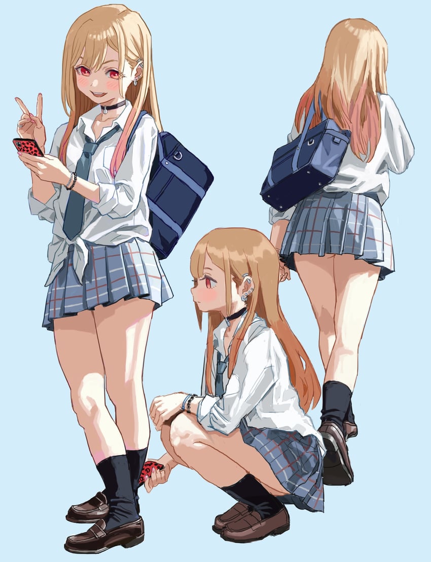 kitagawa marin (sono bisque doll wa koi wo suru) drawn by shiren_(ourboy83)