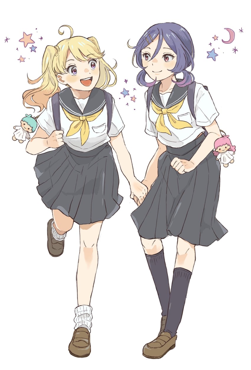 lala and kiki (original and 2 more) drawn by yureru_300