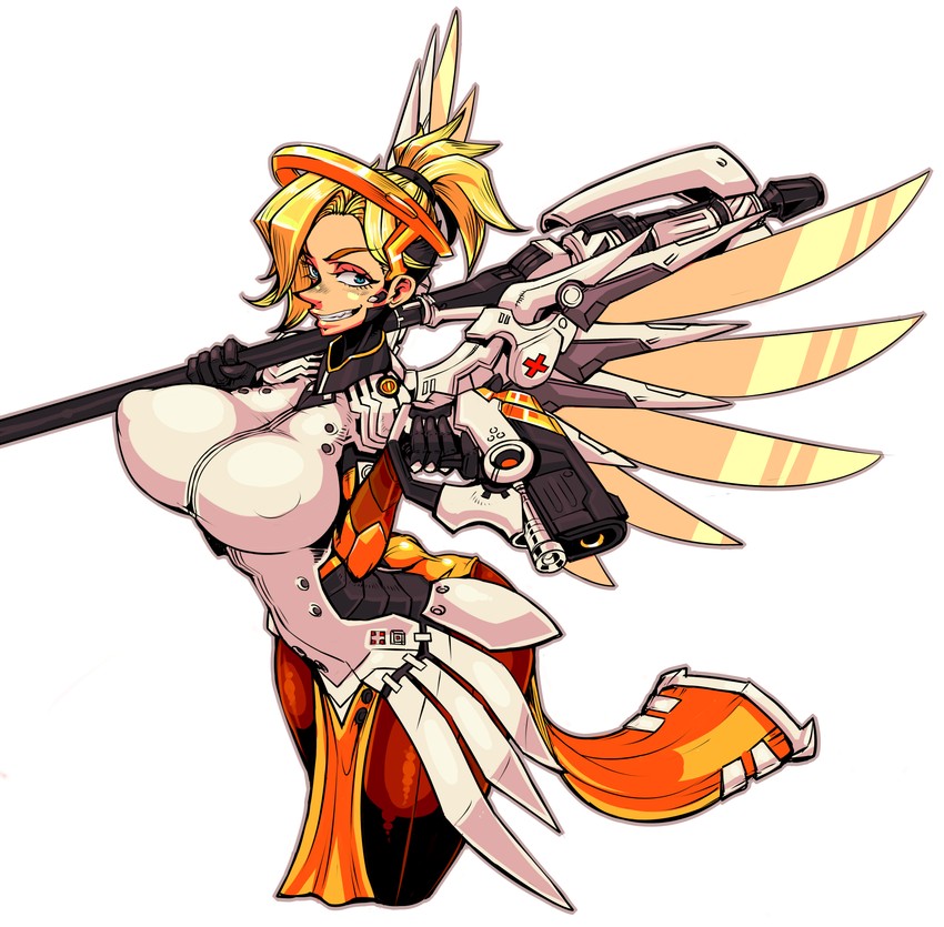 mercy (overwatch and 1 more) drawn by tagane