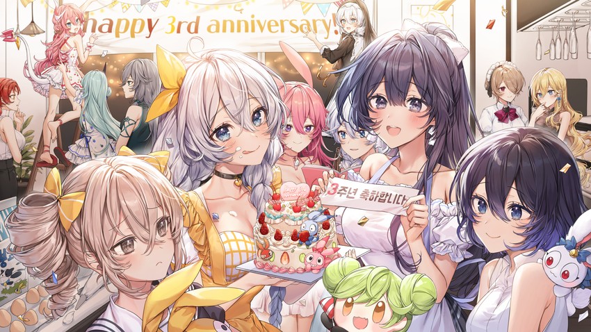 kiana kaslana, raiden mei, fu hua, bronya zaychik, seele vollerei, and 13 more (honkai and 1 more) drawn by pillo