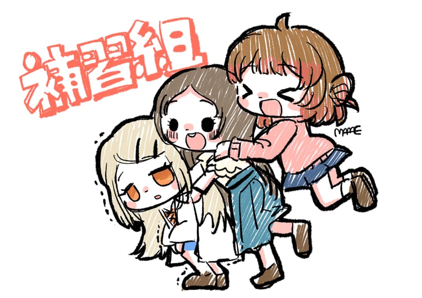 shinosawa hiro, hanami ume, and kuramoto china (idolmaster and 1 more) drawn by endoumameko