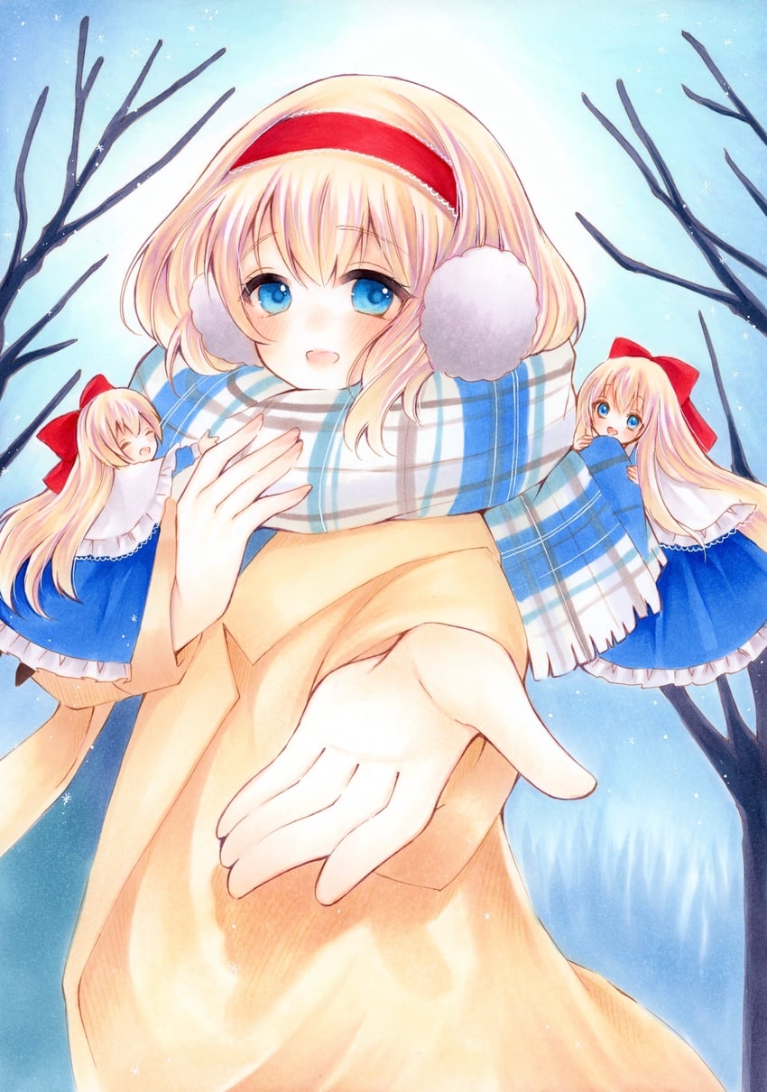 alice margatroid and shanghai doll (touhou) drawn by yuuki_hana_(jtnp5334)