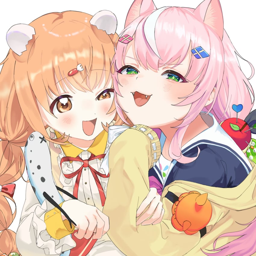 yang nari and kirara tamako (nijisanji and 1 more) drawn by nijuumaru_(kk_ua4)