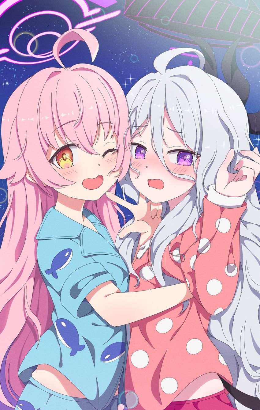hina and hoshino (blue archive) drawn by mikoshi_(user_wvyd4348)