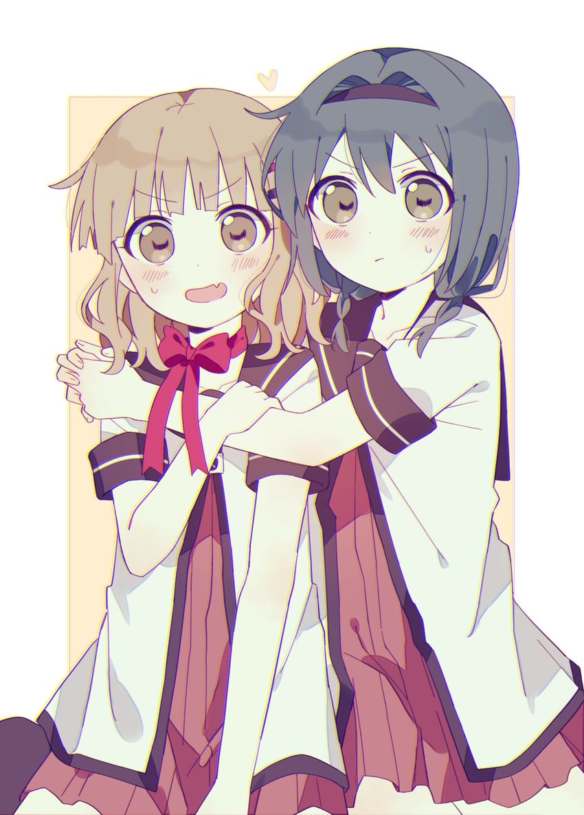 oomuro sakurako and furutani himawari (yuruyuri) drawn by iyo_69