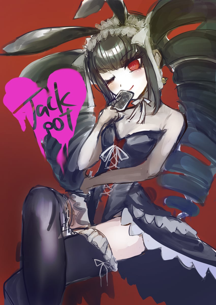 celestia ludenberg (danganronpa and 1 more) drawn by zhu_shu