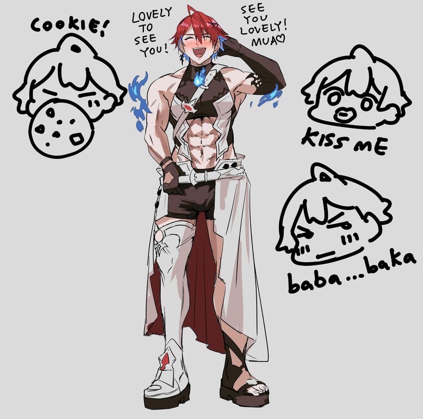 elizabeth rose bloodflame (hololive and 1 more) drawn by set7