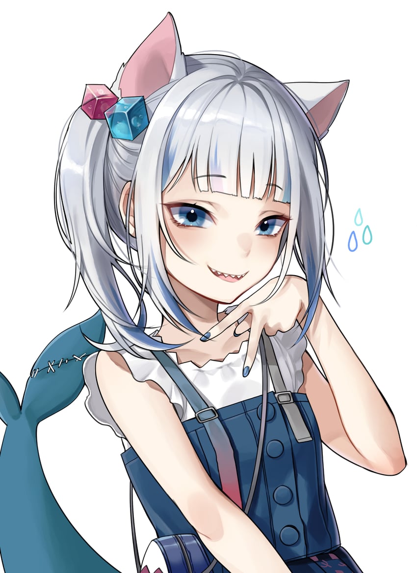 gawr gura (hololive and 1 more) drawn by ddungddang