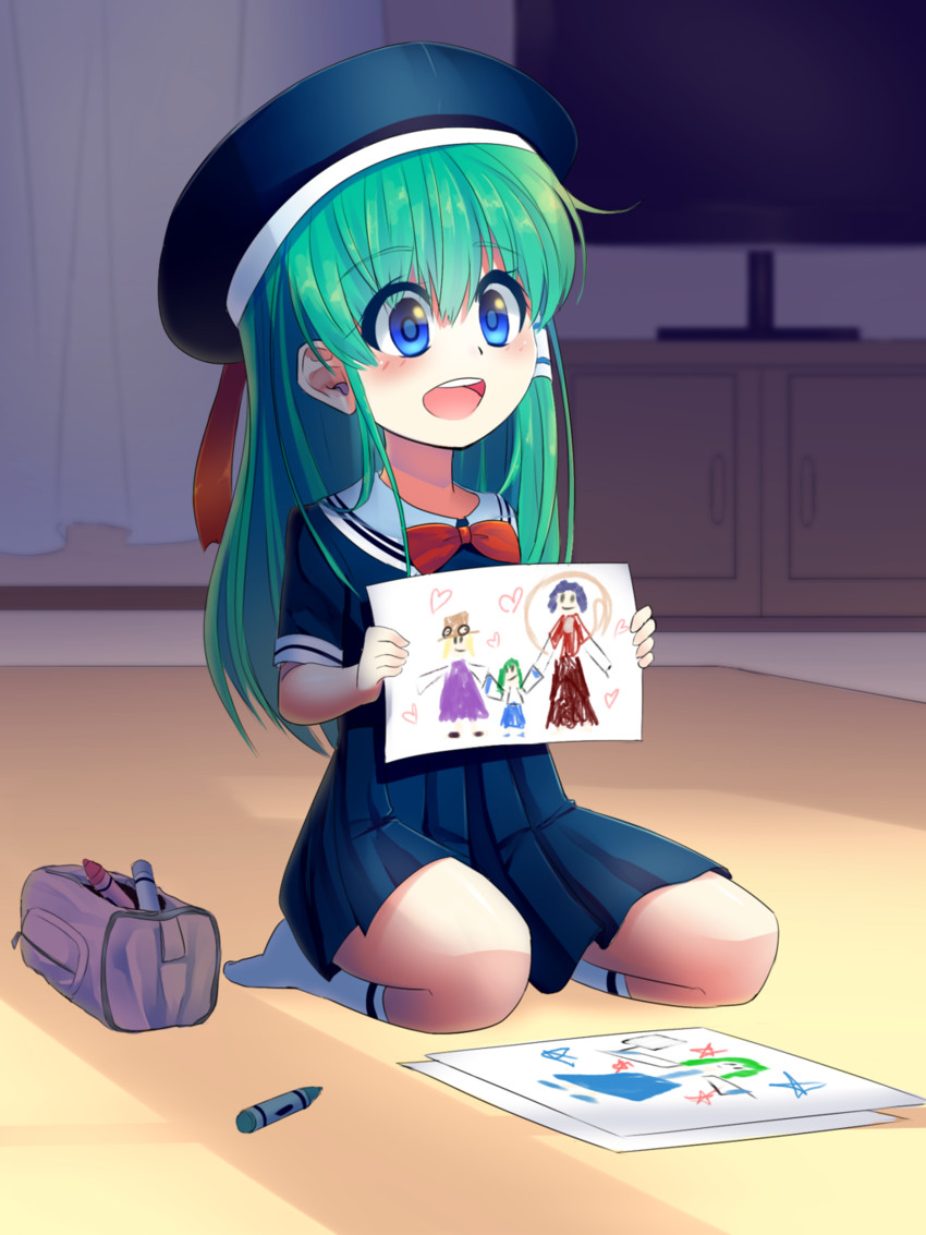 kochiya sanae, moriya suwako, and yasaka kanako (touhou) drawn by mayenta