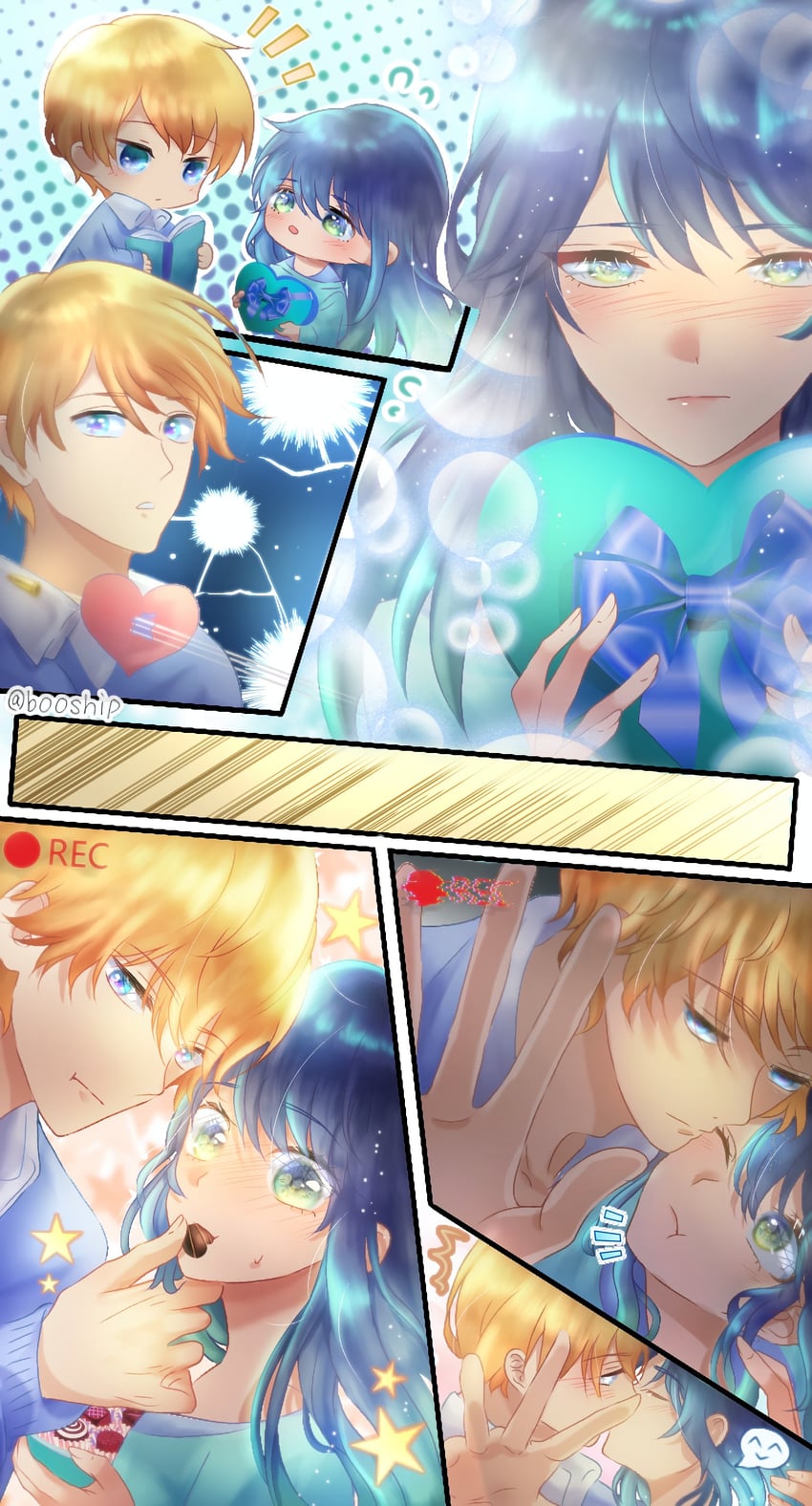 hoshino aquamarine and kurokawa akane (oshi no ko) drawn by rooks_(booship)