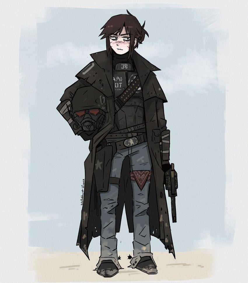 courier and ncr veteran ranger (fallout and 1 more) drawn by schellergheist