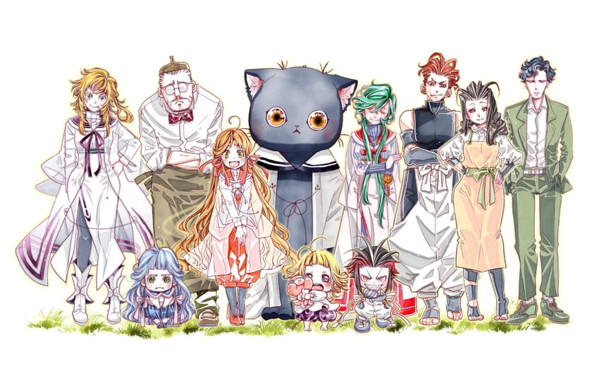 kurocha and aka (colori colore creare) drawn by amano_kozue