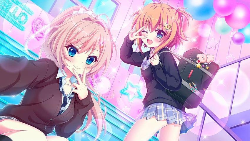 shikimiya mana and himura nagisa (re:stage!) drawn by izumi_tsubasu