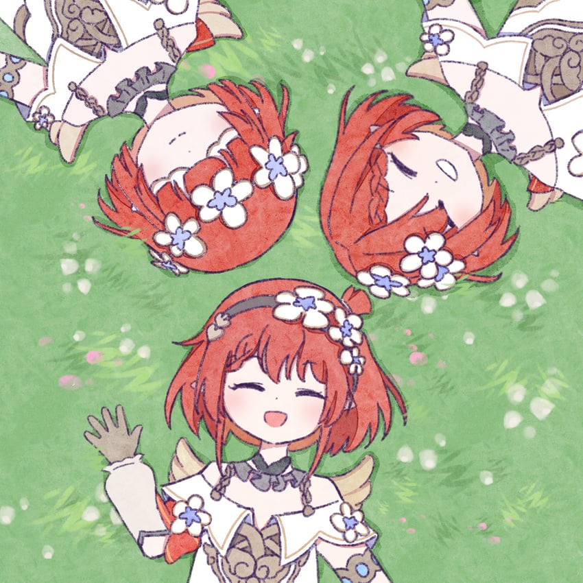 tribbie, trianne, and trinnon (honkai and 1 more) drawn by teana_fm