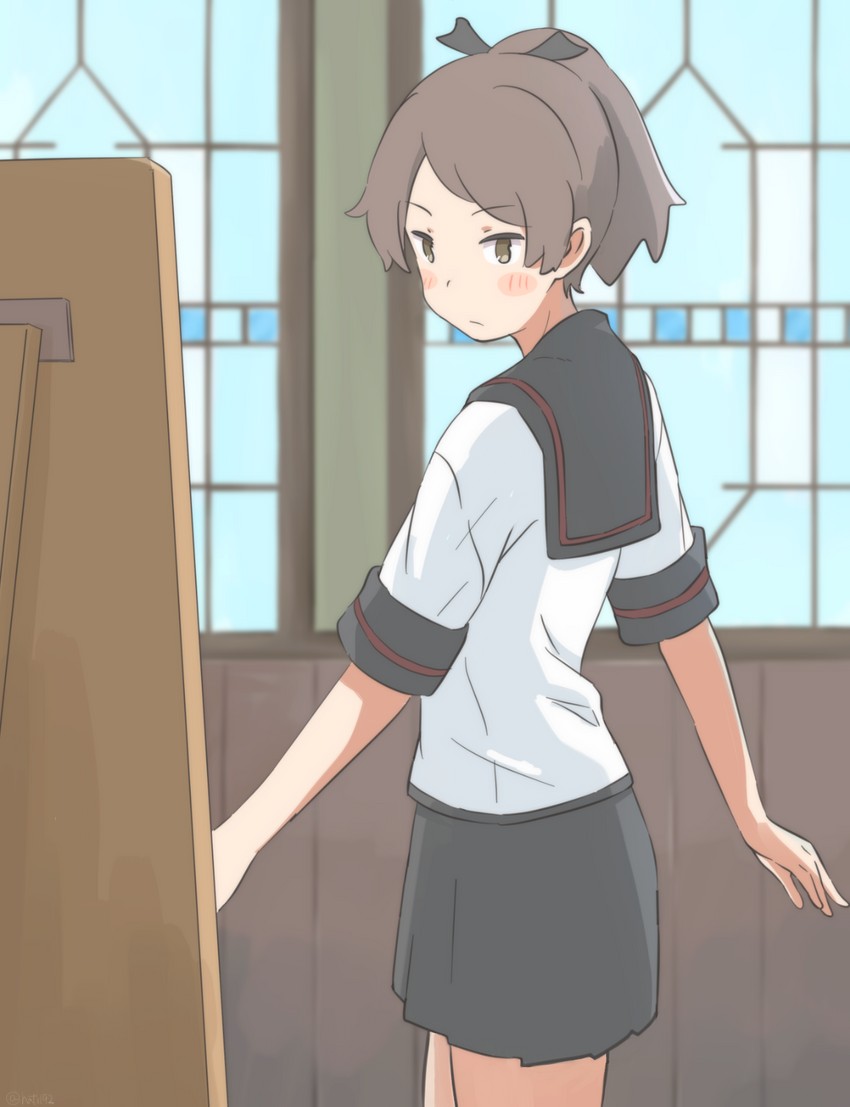 shikinami and shikinami kai ni (kantai collection) drawn by wachi_(hati1186)