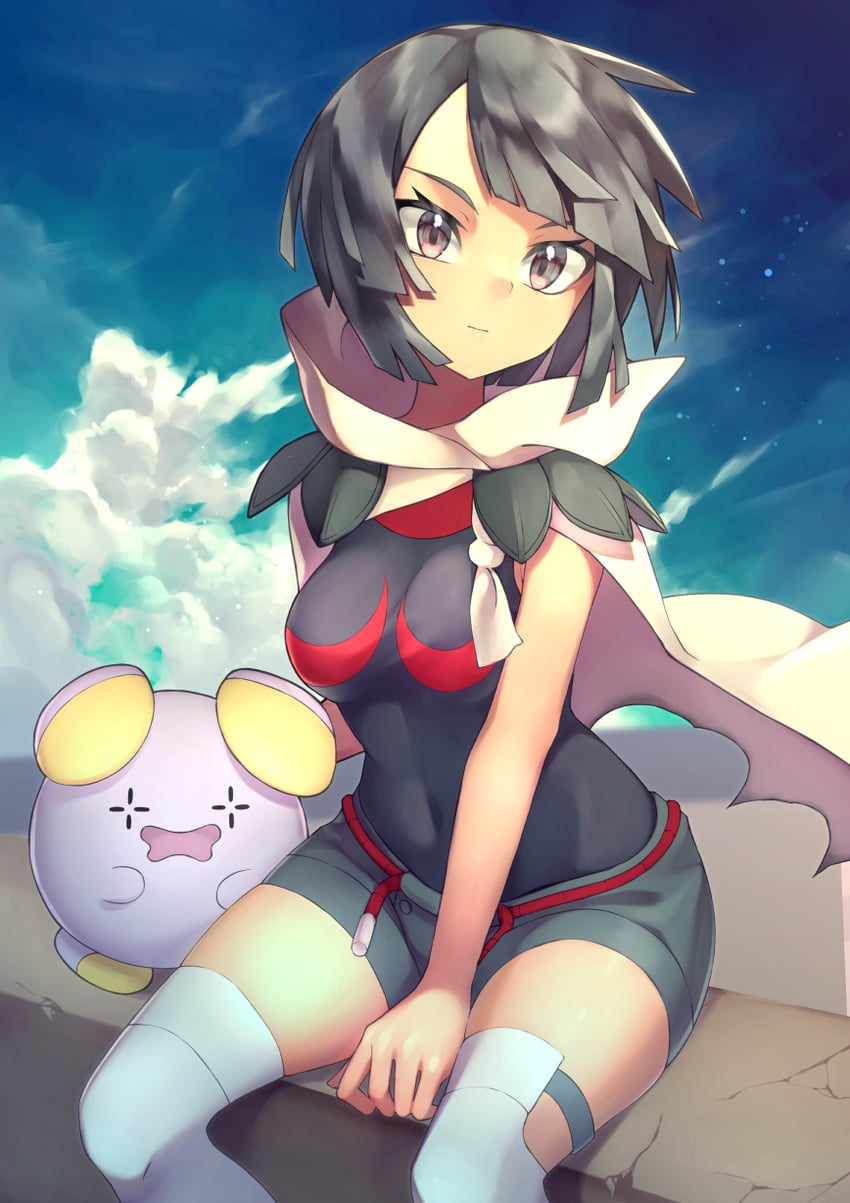 zinnia and whismur (pokemon and 1 more) drawn by rindoriko