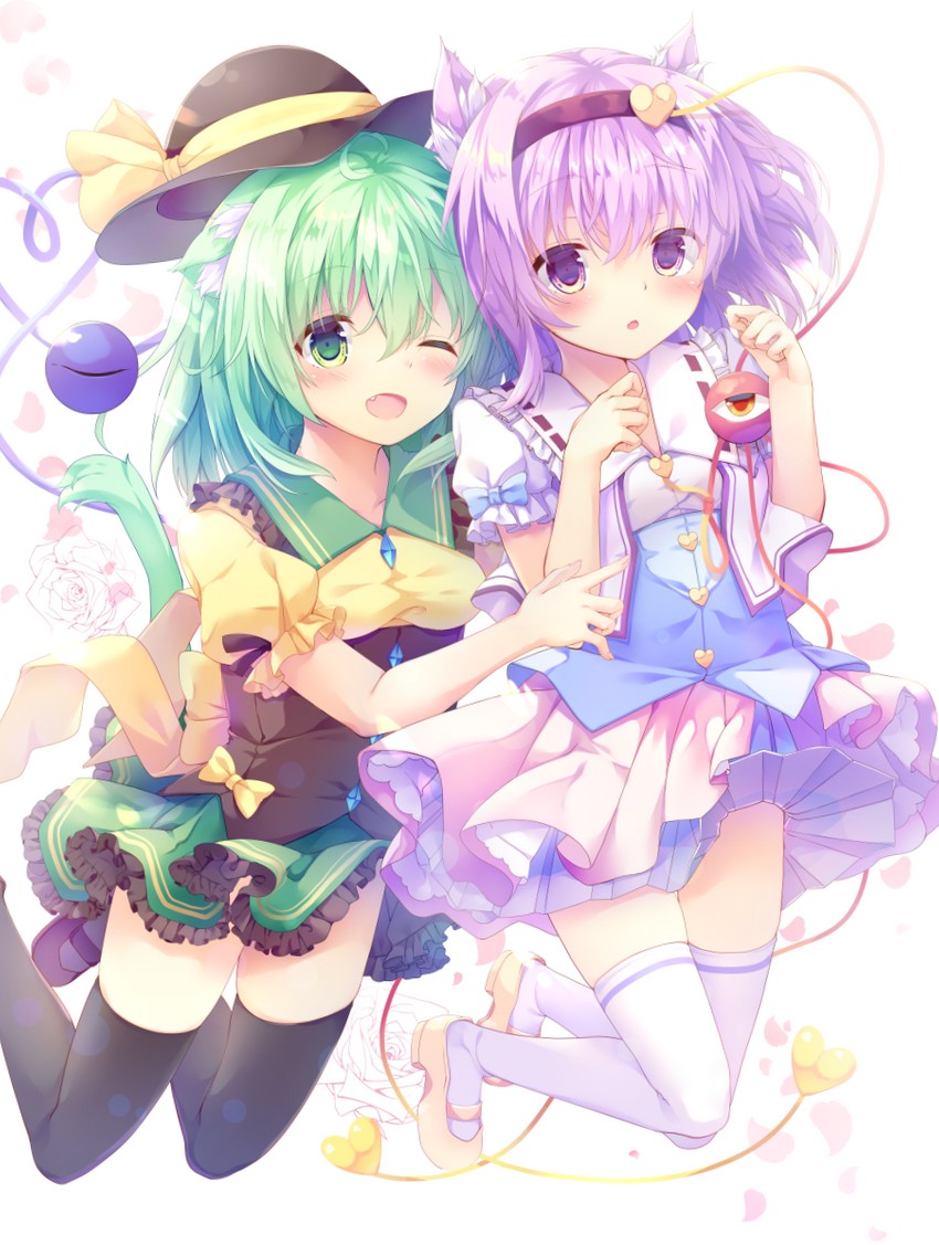 komeiji koishi and komeiji satori (touhou) drawn by kinokomushi
