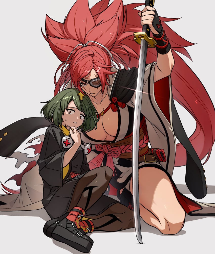 baiken and delilah (guilty gear and 1 more) drawn by game_umi1126