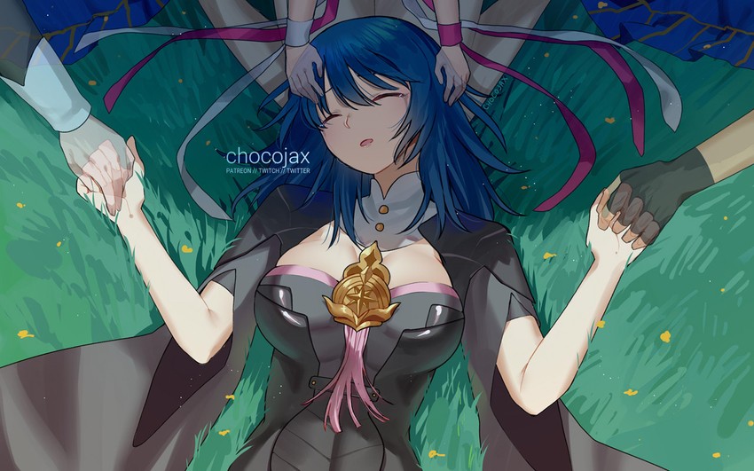 female byleth and sothis (fire emblem and 1 more) drawn by chocojax
