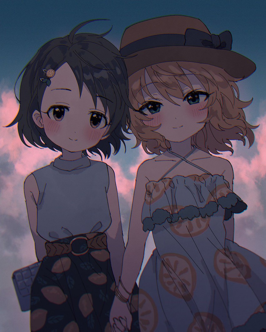 sakurai momoka and sasaki chie (idolmaster and 1 more) drawn by shinonoko_(tubamecider)